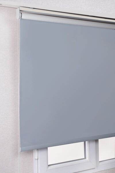 bizdenperde Karartma Blackout Gri Kalın Kaliteli Stor Perde