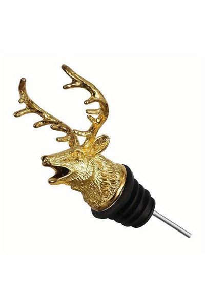 YAPIŞKAN STORE Deer Head Wine Pourer Bottle Mouthpiece