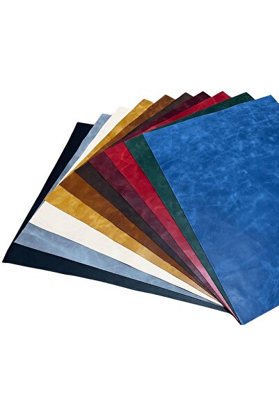 AiryFooT Crazy Parça Deri 21 x 30 cm Deri Hobi İçin Crazy Deri Hakiki Deri Parçası