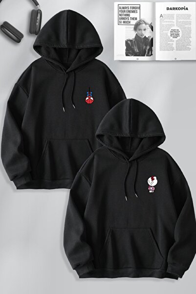 darkopia Combinație de cuplu de îndrăgostiți Hello Kitty și Spiderman cu desi...