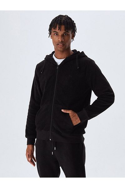 Ltb Fleece Black Cardigan
