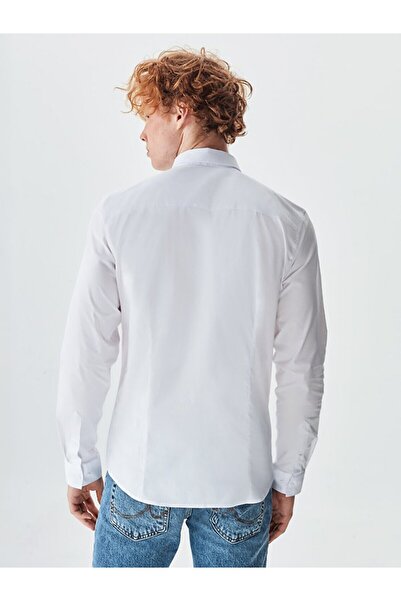 Ltb Біла сорочка з довгими рукавами