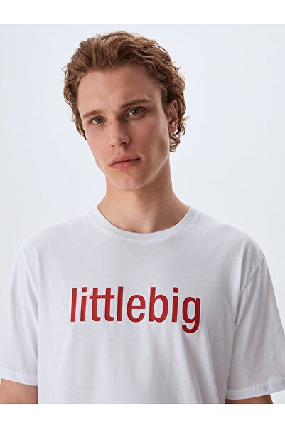 Ltb Τυπωμένο λευκό μπλουζάκι