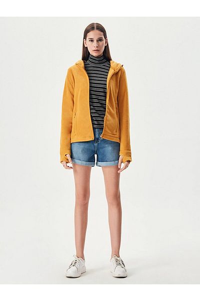 Ltb Fleece Yellow Cardigan