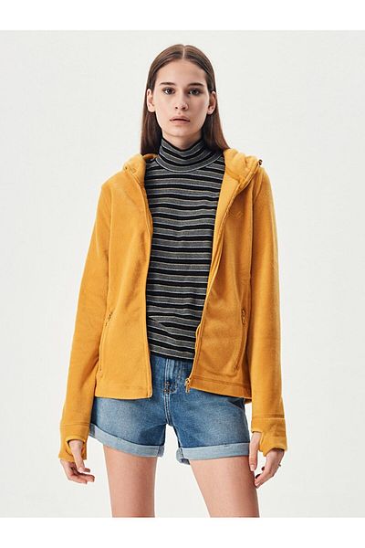 Ltb Fleece Yellow Cardigan