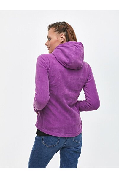 Ltb Φούτερ Berinta Γυναικεία Μωβ με κουκούλα με φερμουάρ