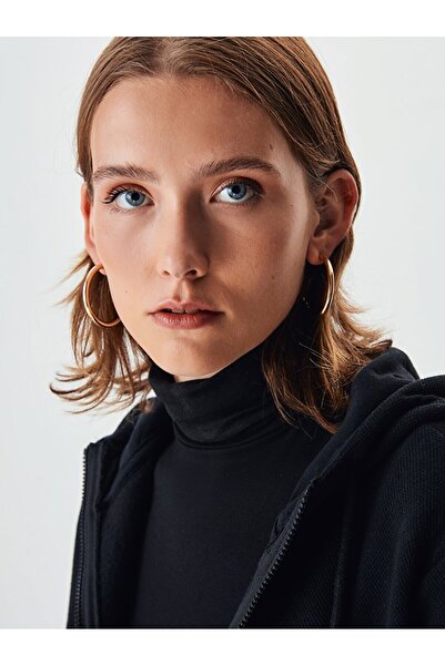 Ltb Синій кардиган з капюшоном на блискавці