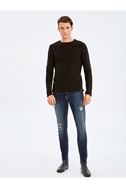 Ltb Чорний светр з довгим рукавом