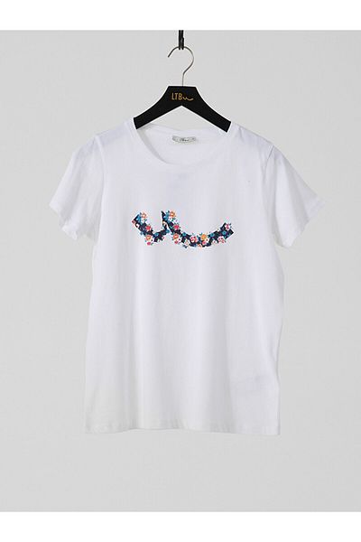 Ltb WhiTe Logo Crew Neck T-Shirt
