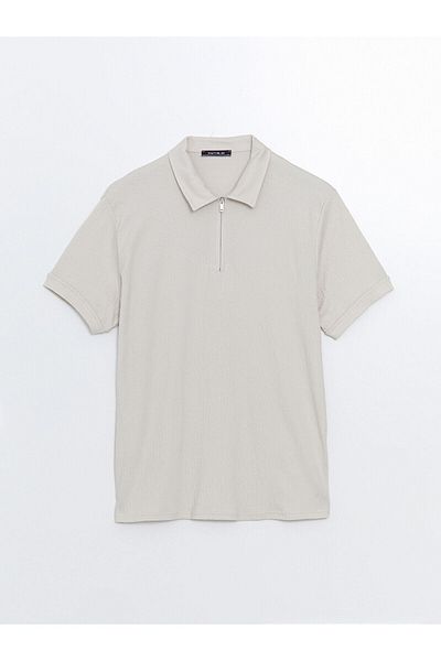 LC Waikiki Pánské tričko Polo s krátkým rukávem s texturou – LCW