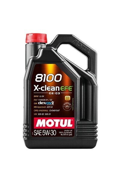 Motul 8100 X-clean Efe 5w-30 %100 Sentetik Araç Yağ 4 Litre 2022 Üretim
