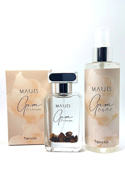 Kaplan Gözü Doğal Taşlı Gem Kadın Parfüm 50ml Ve Vücut Spreyi 200ml Seti