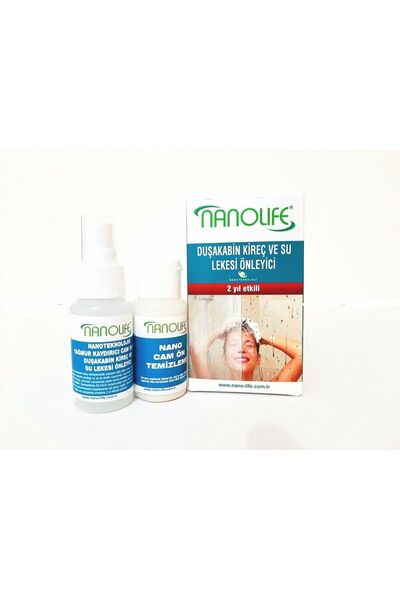 NanoLife Duşakabin 2 Yıl Etkili Kireç Ve Su Lekesi Önleyici - Cam Su Itici - Cam Su Kaydırıcı