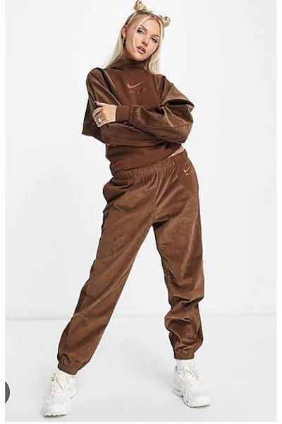 Nike Air Cord FlEEcE High RisE WomEn's Tracksuit - Sportswear Brown