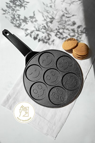 Nehir Siyah Alüminyum Döküm 27 Cm Krep Tavası