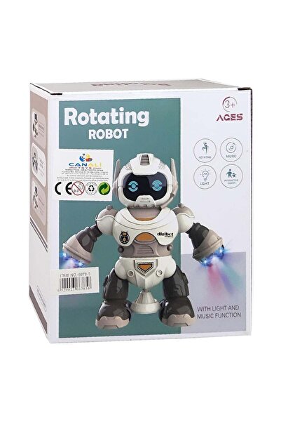 Can Ali Toys Canali Oyuncak Pilli Işıklı Sesli Robot 6678-5