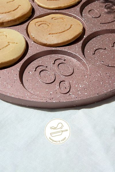 Nehir Rose Gold Aluminum Cast 27 Cm Crepe Pan
