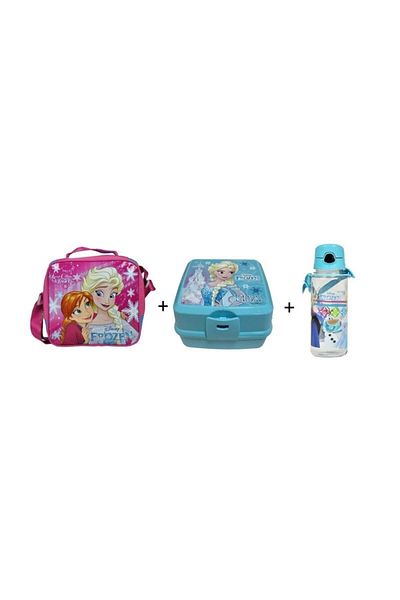 Hakan Çanta Frozen Frozen Licensed Lunch Box + Container and Water Bottle Set