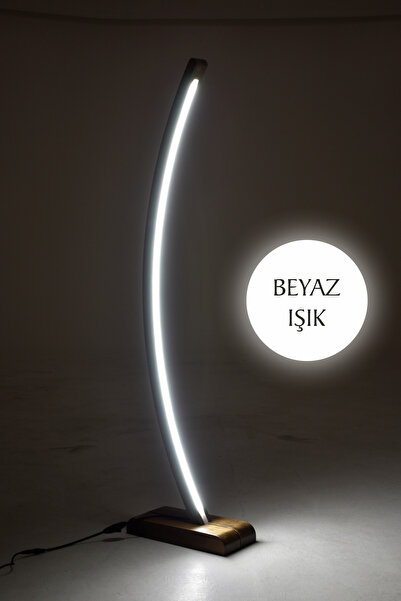 VİLİNZE Vilinze Jedi Ahşap LED Dekoratif Ayaklı Lambader