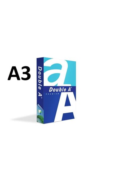 DOUBLE A ورق نسخ أبيض A3 80 جرام - عبوة مزدوجة مكونة من 500 قطعة