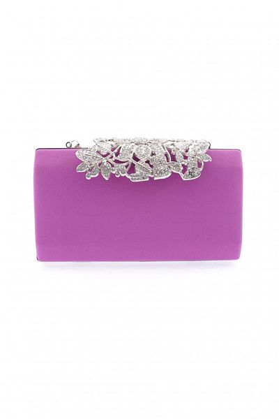 DGN 260-23y Saraa Purple Women's Evening Dress Portfolio Bag