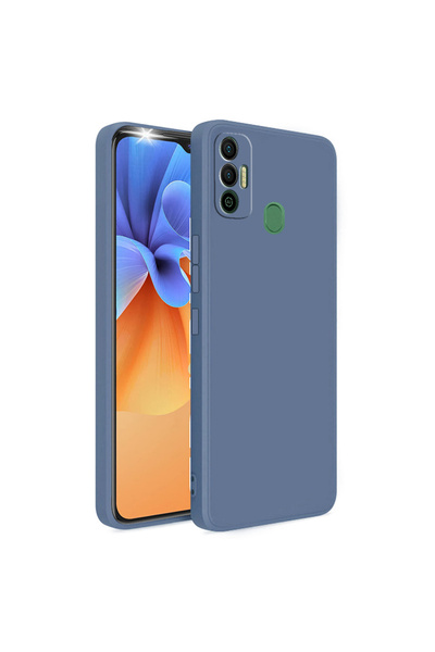CaseWorld Tecno Spark 7 Kapak İçi Kadife Kamera Korumalı Lansman Silikon Kılı...