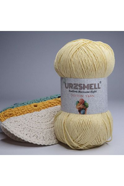 urzsmell Βαμβακερό νήμα πλεξίματος 100gr, 200mt - Χειροποίητο νήμα πλεξίματος