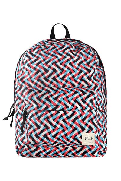 Home&Bath Unisex Red Blue Backpack - Durable and Stylish Design - 45x32x16 Cm