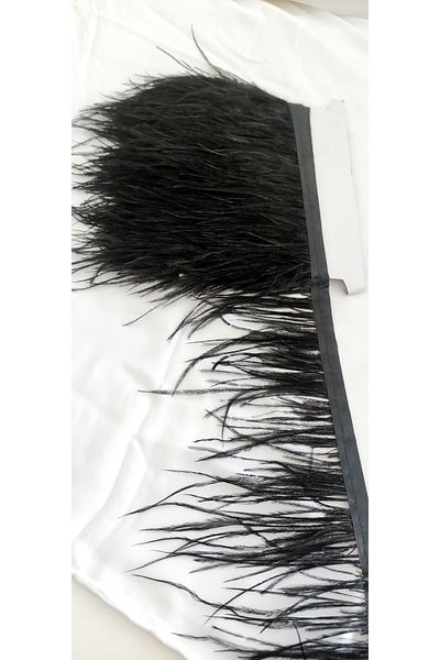 ALTAY TEKSTİL ÜRÜNLERİ Camel Feather Strip Black (9 cm)
