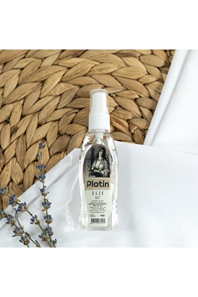 Platin Kolonya & Parfüm Elif Plastik Sprey 80° Kolonya 60 Cc.