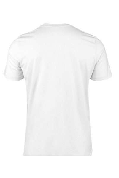 noetr Ανδρικό κοντομάνικο φαρδύ λευκό μπλουζάκι με λαιμόκοψη V 5 συσκευασιών