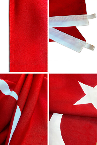 Bilsan Türk Bayrağı 200x300 cm  1.Kalite Alpaka Kumaş