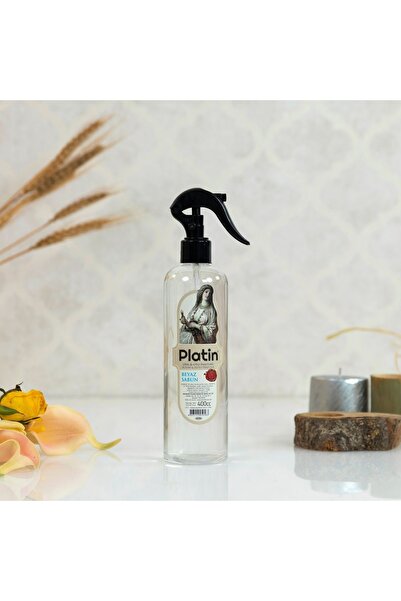 Platin Kolonya & Parfüm Pvc Şişe Beyaz Sabun Oda & Oto Spreyi 400 Cc.
