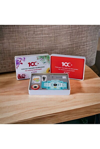 FOLDSCOPE Cep Mikroskobu Öğretmen Seti (ÖZEL 100.YIL KUTUSUNDA)