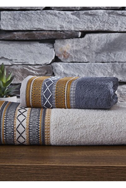 Dantela Код-9801 Набір бавовняних жакардових рушників для ванної кімнати - 50...