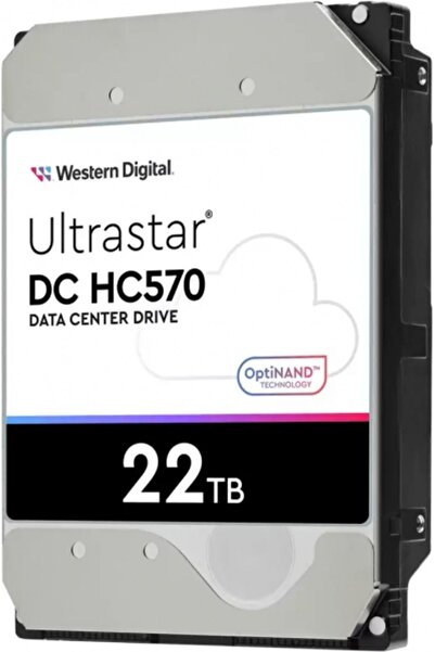 WD Ultrastar 3.5 Inc 22tb 7200rpm 512mb Hc570 0f48155 Wuh722222ale6l4 Sabit Disk(5 YIL GARANTİLİ)