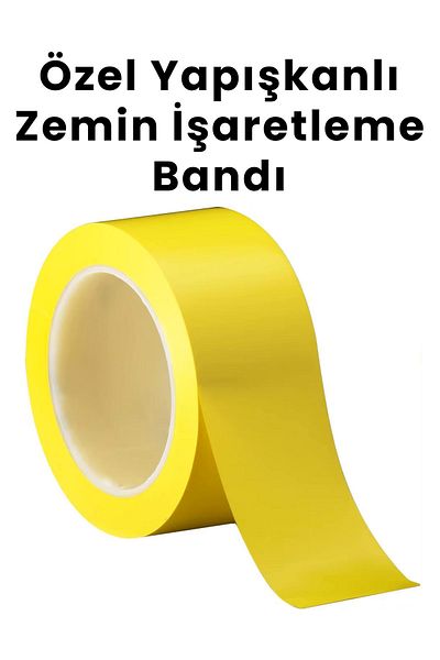 Balkan Custom Strong Adhesive Floor Marking Tape 50mm X 30m Yellow Floor Tape