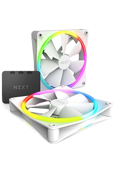 Nzxt F140 Rgb Duo Beyaz 2x140 Mm Fan Kontrolcü Rf-d14df-w1