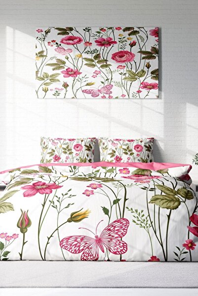 PerlaSera Relax Flower 3D Спеціальний дизайн - Двоспальний комплект постільної білизни з бавовняного сатину