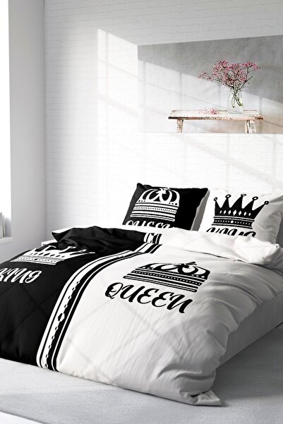 PerlaSera 3D Custom Design - Double Cotton Satin Duvet Cover Set, King-Queen