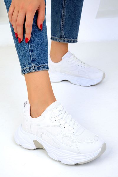 SOHO Damen Sneakers Weiß-Eis 19502
