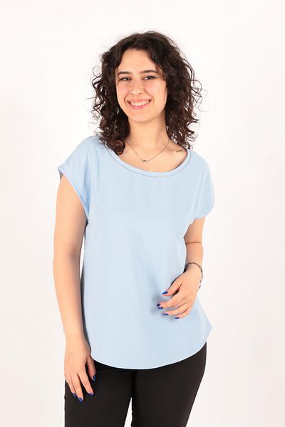 AYHAN 81948 Model Bluză de damă cu mânecă scurtă