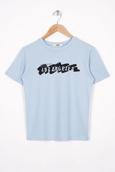 zepkids Tricou cu imprimeu Los Angels albastru pentru băieți