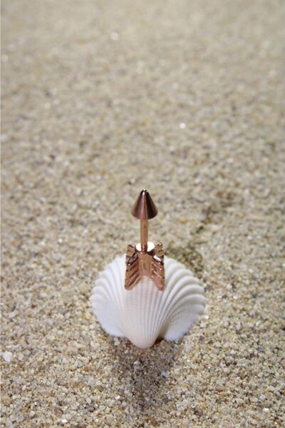 NOBLE GETTO Piercing Cerrahi Çelik Piercing Kıkırdak Conch Helix Rose Renk Bü...