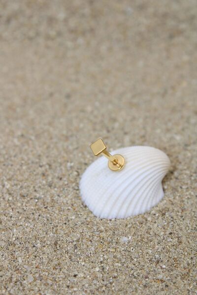 NOBLE GETTO Piercing Cerrahi Çelik Piercing Kıkırdak Tragus Conch Helix Gold ...