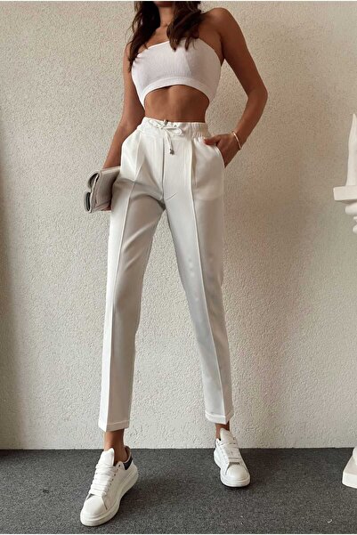 H&A İSTANBUL Жіночі штани з кишенями, еластичний пояс