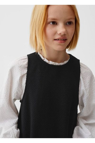 MANGO Kids Gilet με μείγμα βαμβακιού