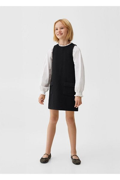 MANGO Kids Gilet με μείγμα βαμβακιού