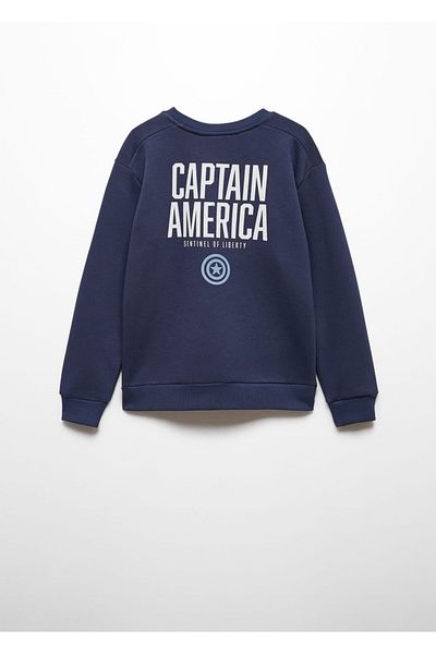 MANGO Kids Dark Blue Sweatshirt for Kids