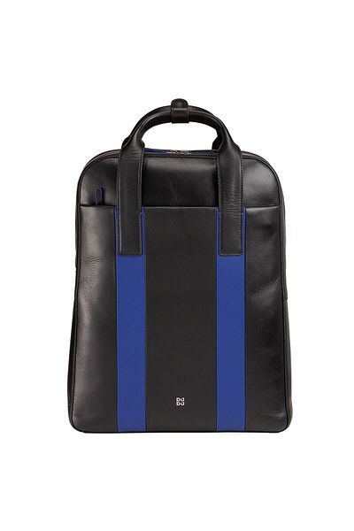 DUDU Backpack leather 40 cm laptop compartment